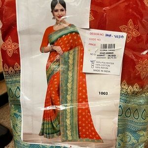 100% Polyester Saree
